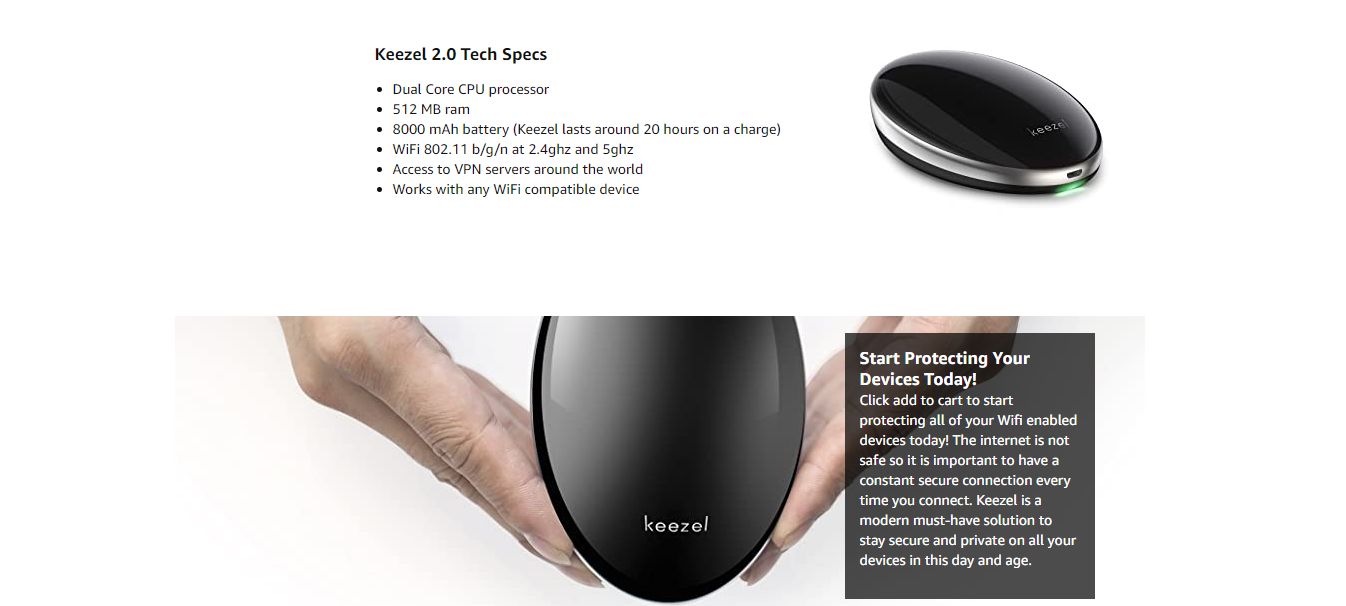 Keezel 2.0 tech specs